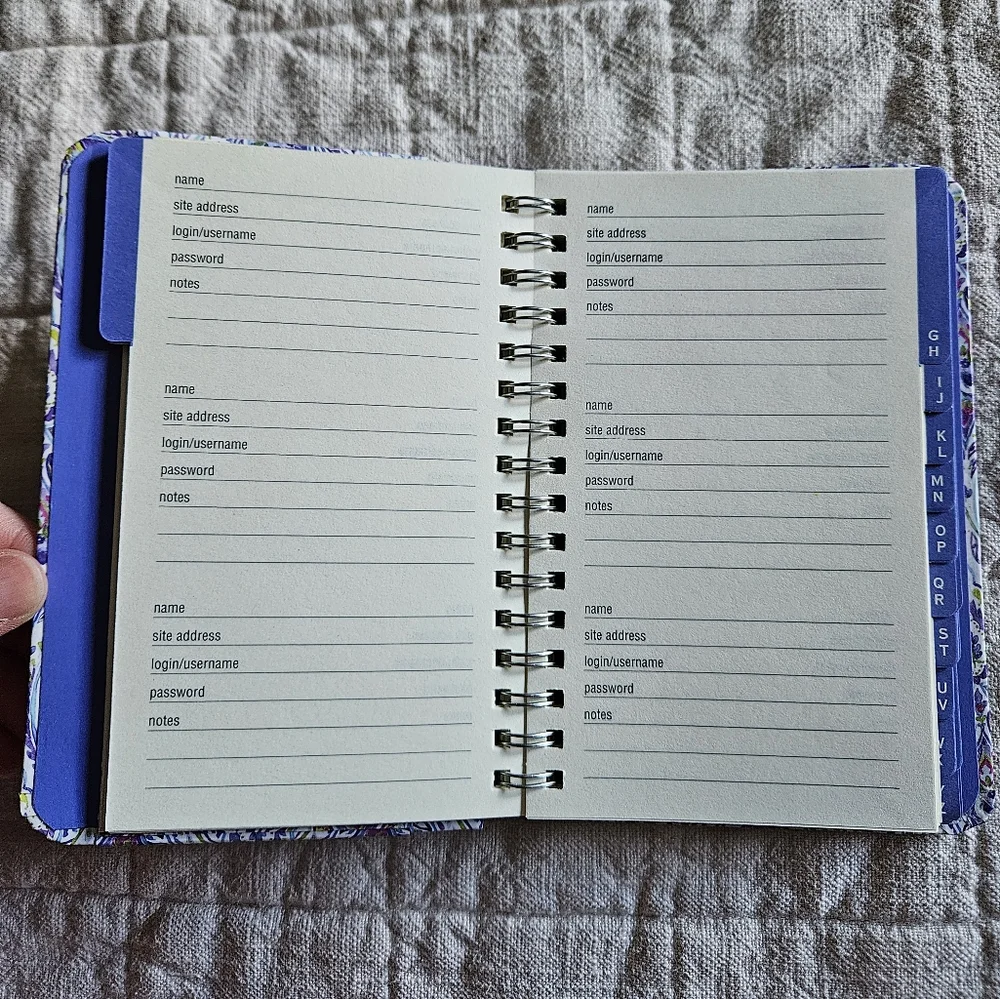 Password logbook (0726)